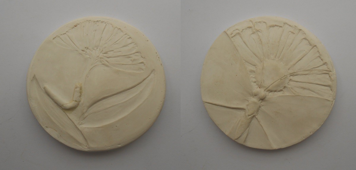 medal, clay